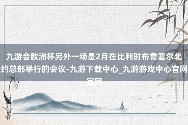九游会欧洲杯另外一场是2月在比利时布鲁塞尔北约总部举行的会议-九游下载中心_九游游戏中心官网