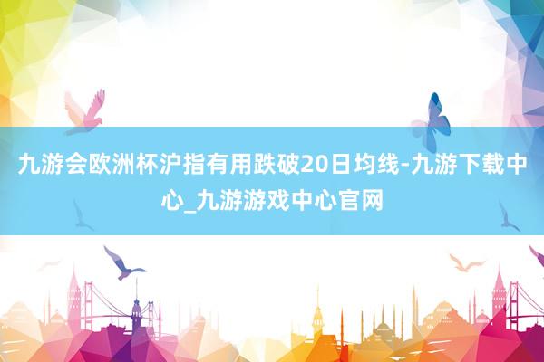 九游会欧洲杯沪指有用跌破20日均线-九游下载中心_九游游戏中心官网